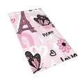 thumbnail image 2 of Kll Eiffel Tower And Butterflies Ultra Absorbent & Soft Hand Towels For Bath, Hand, Face, Gym And Spa-27.5x16in, 2 of 9