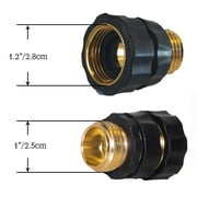 Sherry Garden Hose Quick Connector, 3/4 Inch Male and Female Garden Hose Fitting Quick Connector, 6 Set