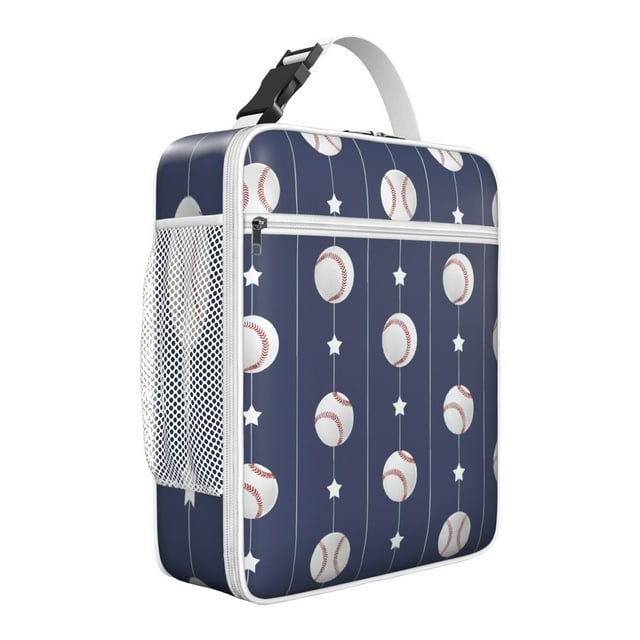 Team Sports Lunch Box Gift Set - Insulated Cooler Bag for Baseball, Football, Basketball, Volleyball Fans - Personalized Team Meal Tote Idea
