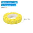 thumbnail image 2 of Unique Bargains 0.6' Wide 2 Yards Self-Adhesive Lace Tape Ribbon Stickers Masking Cotton, Beige/Yellow/Light Pink 6 Pack, 2 of 8