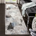 thumbnail image 2 of SAFAVIEH Craft Constantine Abstract Runner Rug, Grey/Blue, 2'3" x 12', 2 of 6