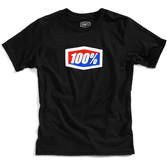 100 Percent  Official Youth T-Shirt, Black - Extra Large
