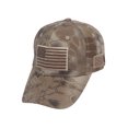 thumbnail image 1 of Top Headwear USA Double Patch Adjustable Baseball Cap - Honeycomb Brown, 1 of 2