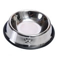 thumbnail image 2 of Dog Bowls Stainless Steel Pet Cat Dog Feeding Bowls with Anti-Skid Rubber Base for Small/Medium/Large Breed Pet Feeder Bowls and Water Bowls ,Various Size- 15cm, 2 of 8