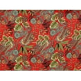 thumbnail image 2 of Zelouf Zs1905F Print Vera Stretch Satin  , Sewing, DIY, Crafts Fabric by the Yard, 825 Persimmon/gold, 5 Yard, 2 of 2