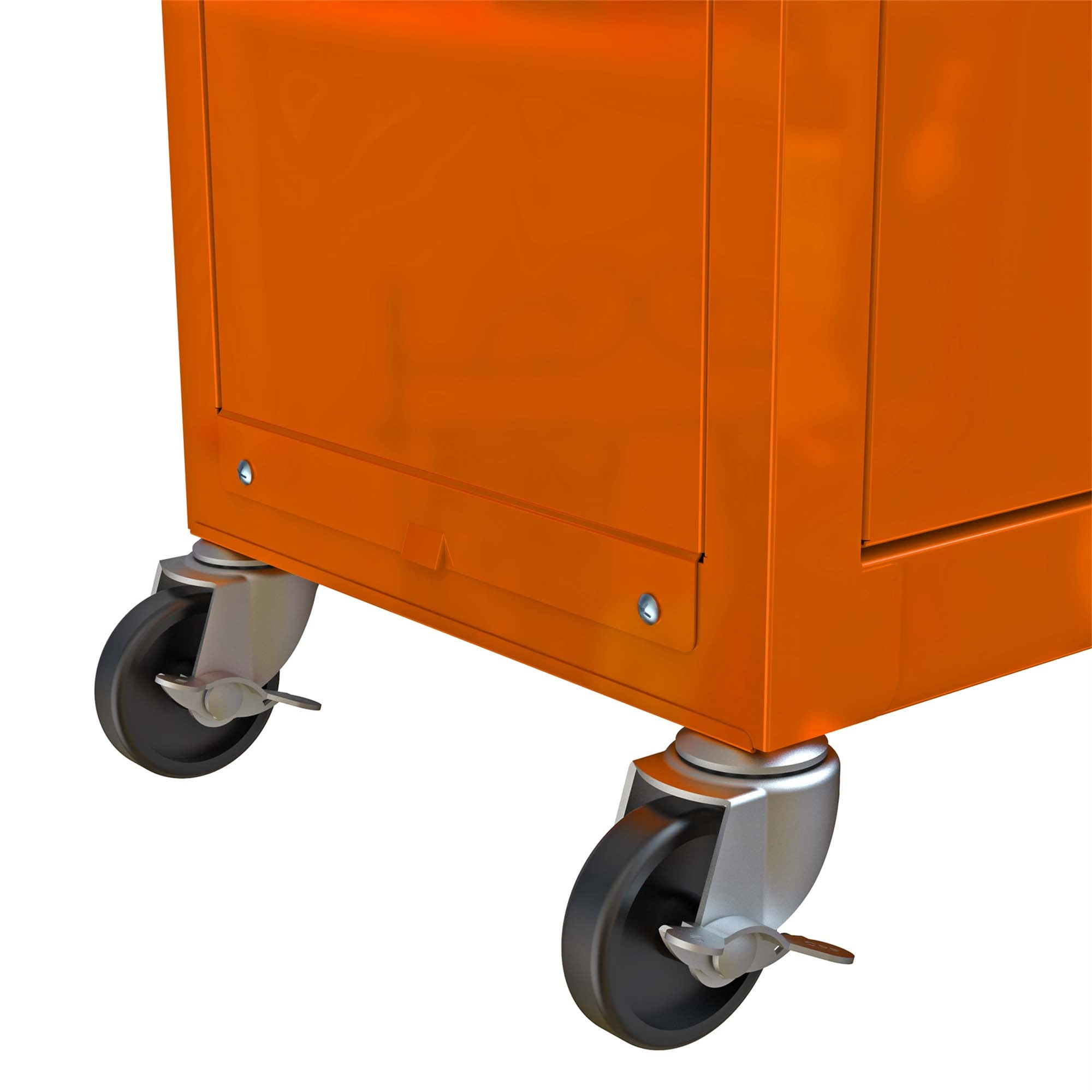 Aukfa Tool Box, 2 in 1 Steel Rolling Tool Chest & Cabinet On Wheels for Garage, 8-Drawers, Orange