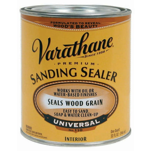 Rust-Oleum Sanding Sealer 224741H - Clear, Easy to Clean, Smooth Finish - 1 Qt