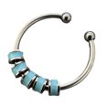 thumbnail image 2 of harmtty Open Ring Adjustable Fine Workmanship Anxiety Relief with Enamel Bead Opening Decoration Accessory Unisex Stacking Spinning Ring for Daily Wear, 2 of 8