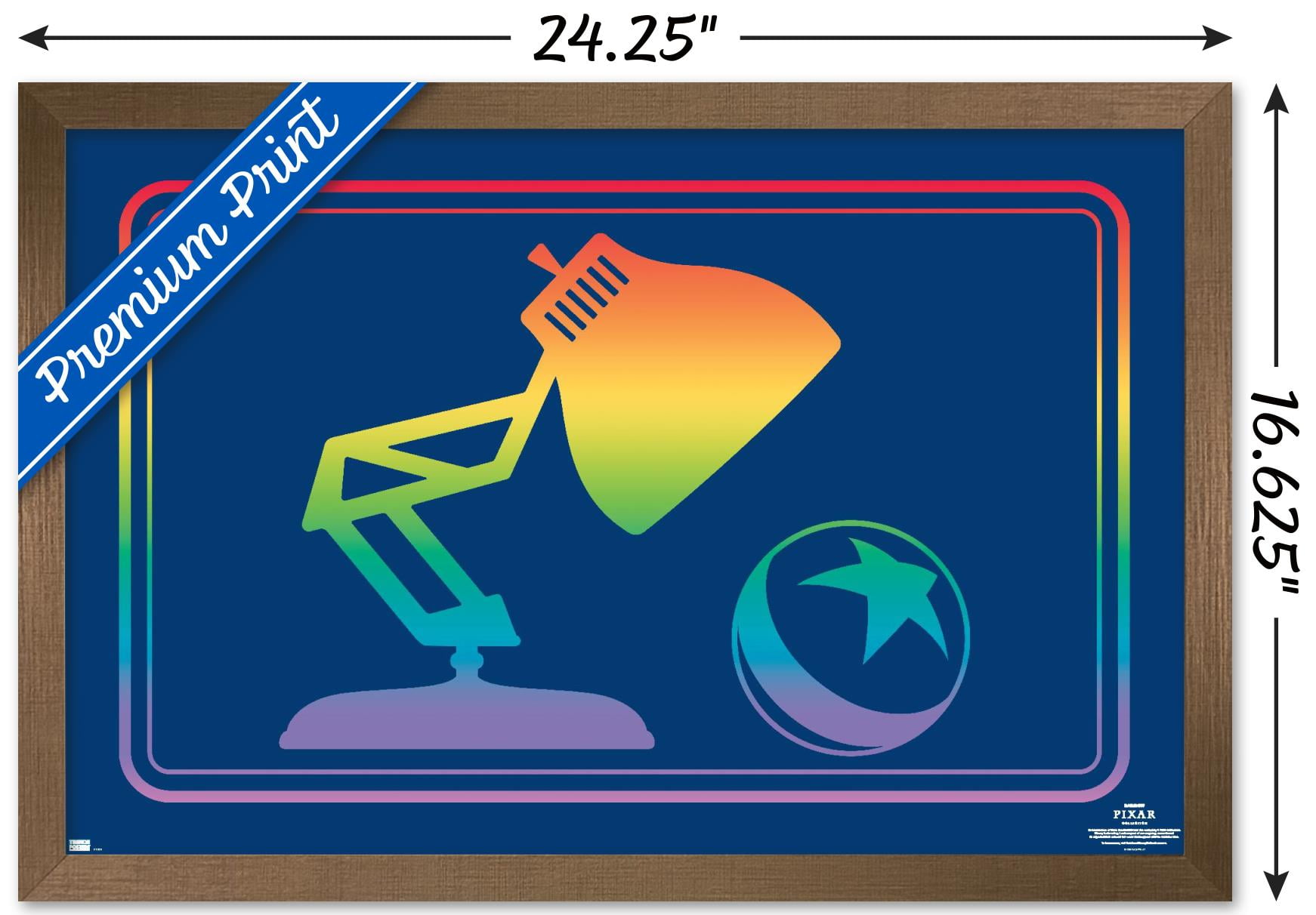 Disney Pixar - Lamp Pride Wall Poster, 14.725" x 22.375" Framed