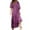 Purple, variant on Boho Floral Dresses for Women Beach Sundresses Three Quarter Sleeve 2025 Casual Maxi Dress V-Neck Puff Short Sleeve Tiered Long Swing Dress Sky Blue