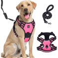 thumbnail image 1 of Arnés para perros, collar para perros, correa para perros, chaleco antitirones ajustable para arnés reflectante para perros (XL), 1 of 5