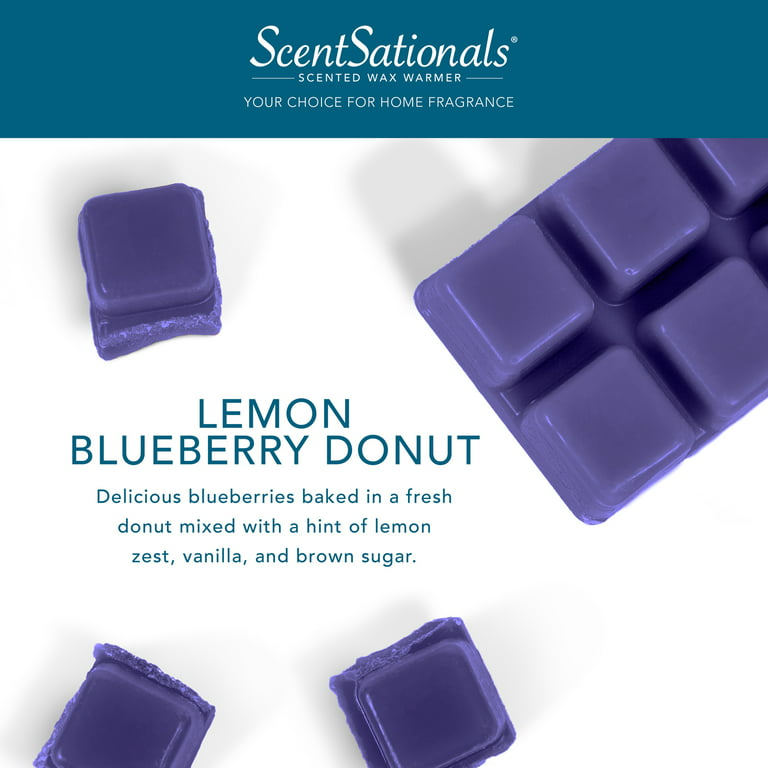 Lemon Blueberry Donut Scented Wax Melts, ScentSationals, 2.5 oz (1-Pack) 