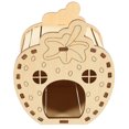 thumbnail image 1 of Cachette en Bois Non Finie pour Hamster Fraise Maison, 1 of 7
