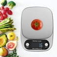 thumbnail image 2 of Portable Stainless Steel Electric Kitchen Scale - Silver, 10kg/1g Accuracy, 2 of 15