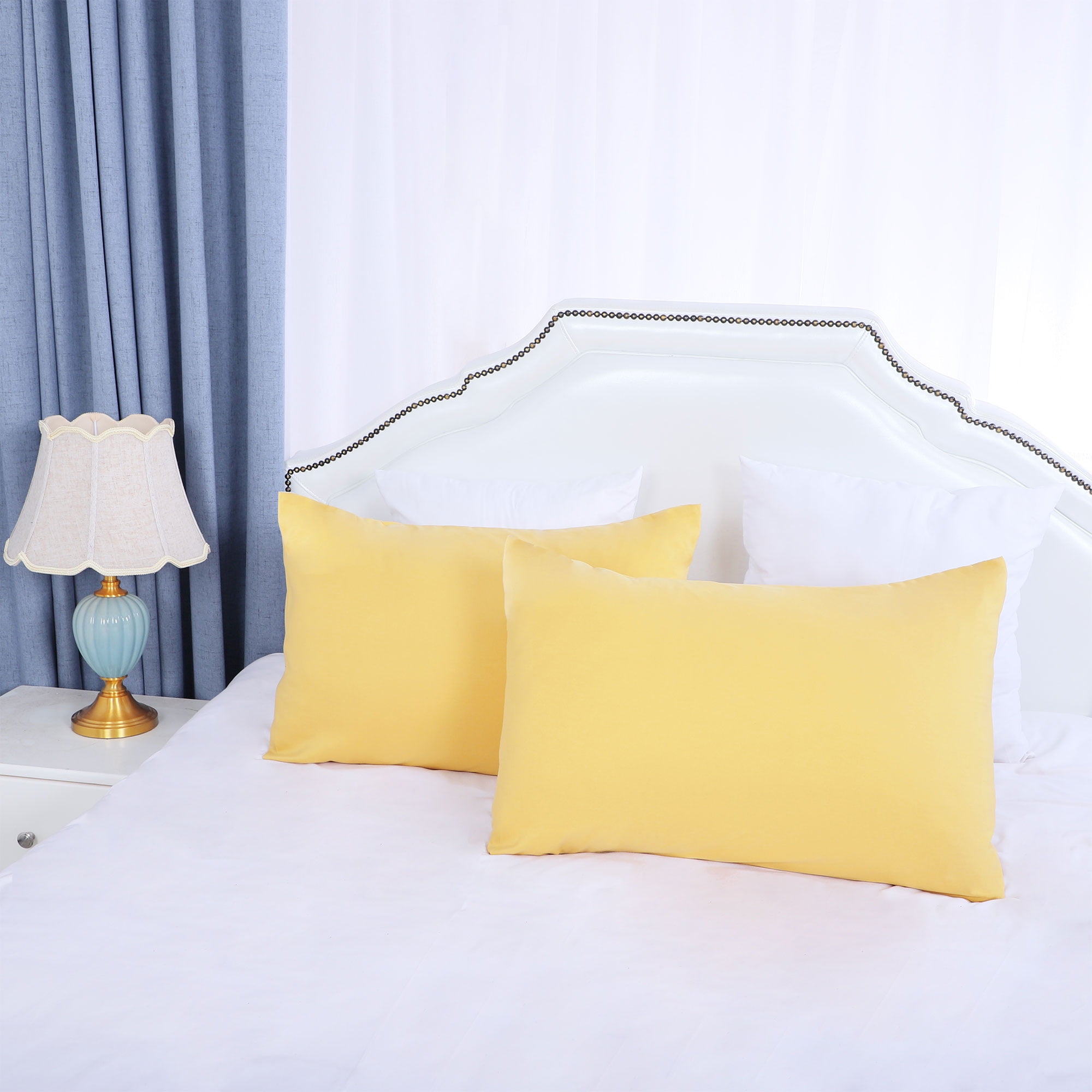 2 Pack Travel Size Pillowcases Soft 1800 Microfiber Pillow Case with