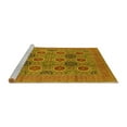 thumbnail image 2 of Ahgly Company Machine Washable Indoor Rectangle Oriental Yellow Traditional Area Rugs, 7' x 9', 2 of 4