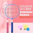 thumbnail image 2 of Children IndoorOutdoor Sport Game, Steel Alloy Frame Badminton Racket For Little Champions, Nylon Strings Offering Precision And Durability, 2 of 8