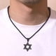 thumbnail image 5 of Collar Tapp Collections Estrella de David con cruz de acero 316L, 5 of 7