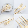 thumbnail image 4 of Amdohai 24Pcs Stainless Steel Dinnerware Set Kitchen Cutlery Set Knife Fork Spoon Flatware Tableware Minimalist Silverware, 4 of 8