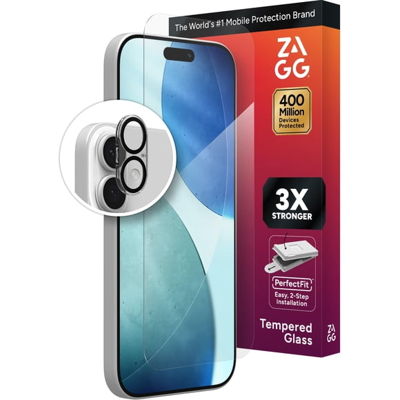 Protector de pantalla y cámara ZAGG Glass+ para iPhone 17