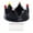 Black, variant on CoudarTitie Crown Fruit Plate Decoration Multifunctional Candy Serving Plate Serving Tray for Party Dinner Kitchen Table Centerpiece Desk Black