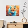 thumbnail image 6 of Fuzoiu Fiery Red Maple Leaf Fox Print Canvas Wall Art for Bathrooms,Wall Decor for Bedroom,Framed Artwork for Wall,Modern Wall Decorations Prints Picture for Kitchen Home, 6 of 6