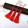 thumbnail image 5 of U8MO 2pcs Ice Silk Thread Cap Tassel Trim Craft Jewelry DIY Earrings tassels Pendants-Purple-2pcs, 5 of 9
