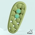 thumbnail image 4 of Massage Bubble Slippers for Women Men Nonslip Quick Drying EVA Shower Shoes Cloud Slides Platform Sandals Green Size 7, 4 of 6