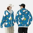 thumbnail image 6 of Sigee Cartoon Goose Print UPF50+ Men's Sun Protection Hoodie Shirt SPF UV Shirt Long Sleeve Fishing Outdoor Lightweight, S-3XL, 6 of 9