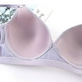thumbnail image 5 of AINIYS Lace Cleavage Bra Soft Cup Bra Wireless Bralette Breathable Everyday Bras Lift and Support Push-Up Bra Secure Fit Bra for Women Thin Fabric Bralettes Purple 34, 5 of 8