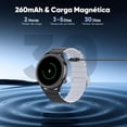 thumbnail image 3 of FreshFun 2024 Smartwatch Pulsera Deportiva Mujer Hombre Llamada Bluetooth Reloj Inteligente IP67 Correa Magnética Pantalla 1.39 Inch Monitoreo Ritmo Cardíaco Presión Arterial Sueño (2Correas), Negro, 3 of 5