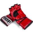 thumbnail image 4 of IBF Cage Sport MMA Gloves, Synthetic Leather Training Gloves with Wrist Support, Open Palm, 4 oz, Red/Black, LG/XL, 4 of 5