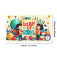 thumbnail image 3 of LUUFILx First Day of School Banner Backdrop Classroom Decor for Kids Photography Props Birthday Party Background Decorations Supplies Celebration, 3 of 7