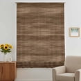 thumbnail image 3 of Brown Wood Grain Sheer Curtains 45 Inches Long, Retro Farmhouse Wooden Plank Light Filering Curtains, Breathable Simi Curtain Privacy Drapes for Kitchen Bathroom Lightweight Small Window Treatment, 3 of 9