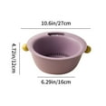 thumbnail image 3 of Ganfancp Colador de Cocina Doble de Plástico Desmontable Juego de Coladores Apilables Juego de Coladores de Plástico para Lavar y Escurrir Verduras y Frutas Ofertas Flash No Tener, 3 of 6