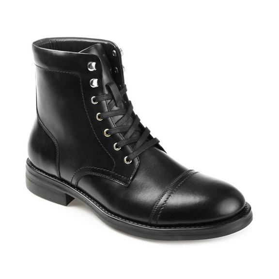 Thomas & Vine Men's Darko Cap Toe Ankle Boot Black Size 10 M
