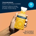 thumbnail image 2 of Transcend Foods Orange Gel (1.1 oz, Pack of 10) Fast-Acting Carb Gel Orange Flavor – Caffeine Free, Gluten Free, 2 of 5