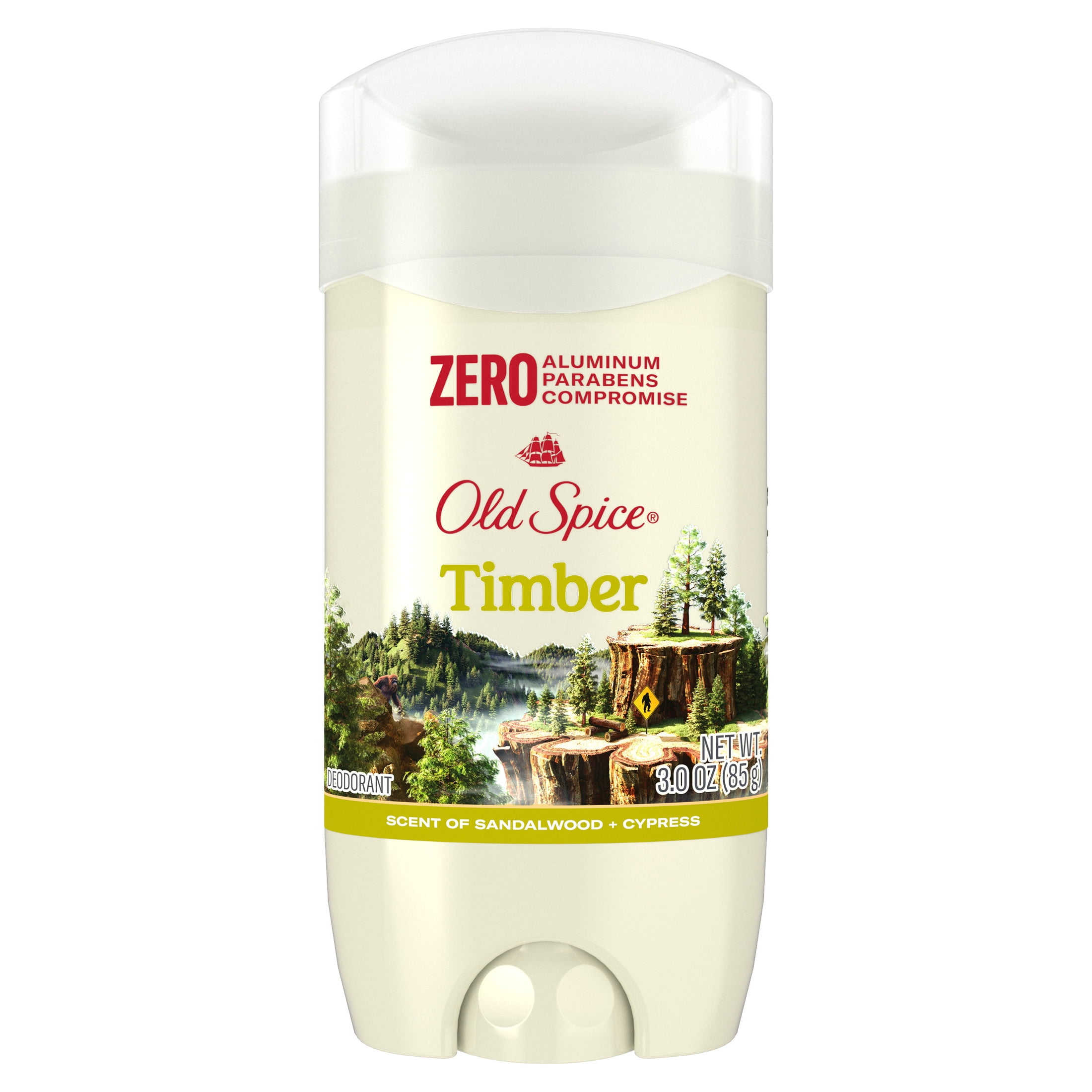Old Spice Men's Deodorant Timber with Sandalwood 3oz, 24/7 Odor