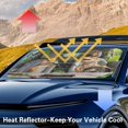 thumbnail image 6 of HUIACONG Bearded Dragon Driving Pattern Car Windshield Sun Shade, Easy Storage Foldable Car Accessories Cat Front Window Car Sun Shade for Car Front Windshield Window Trucks Universal, 6 of 7