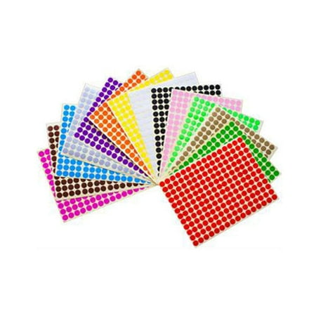 14 Sheets (2688 Pcs) Essential Oil Bottle Cap Labels Stickers Printable and Handwritten 10mm Round Blank Labels Stickers Top Label Stickers for ...