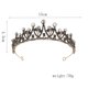 thumbnail image 2 of Tocado de la corona de la corona de la corona de 1pc Tocado de la novia de la novia Diadema de la corona (negro), 2 of 5