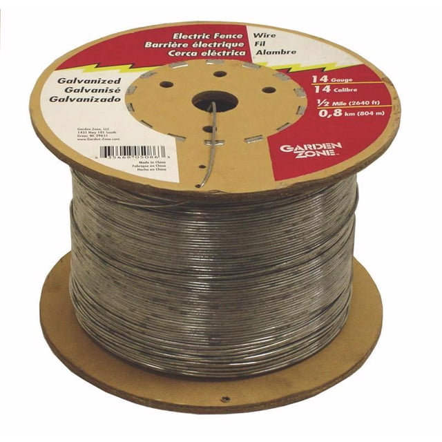 Wire Utility Ironridge de acero galvanizado, 0,06 pulgadas x 805 m, plateado