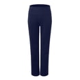 thumbnail image 5 of COMVALUE Women's Yoga Pants Wide Leg wiht Pockets High Waist Stretch Loose Casual Lounge Sweatpants (Navy, S), 5 of 7