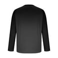 thumbnail image 3 of Tauxra Men Long Sleeve Shirt, Casual Solid Color Pullover Top for Daily Wear, Soft Polyester Fabric with Comfortable for All Day, 3 of 5