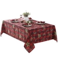 thumbnail image 4 of Newbridge Christmas Holiday Spruce Red Plaid 52 x 70 inch Rectangle Fabric Dining Tablecloth, 4 of 8