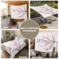 thumbnail image 5 of Pink Cherry Blossom Tapestry for Bedroom Wall Hanging Tapestry, Spring Branches Floral Watercolor Ceiling Backdrop Tapestries Poster Blanket Wall Decor for Teens Room Living Room Dorm 59" x 90", 5 of 7