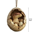 thumbnail image 3 of Granja Feliz Navidad Huevos de Navidad Animales Bebé Patos Dinosaurio Serpiente Huevos Adornos de Navidad Colgante de Árbol de Navidad, 3 of 6
