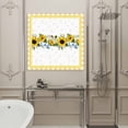 thumbnail image 5 of Yellow Sunflowers Floral Framed Canvas Wall Art, Pastoral Wildflowers Leaf Yellow Plaid Wall Art Painting for Living Room Bedroom Home Decor, 16”x16”, Office Artwork Print, 5 of 9