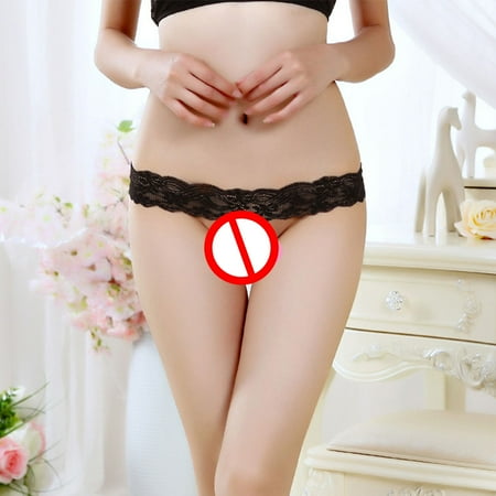 

Women Pearl G-string Lace Design Lingerie Underwear Girl Breathable Elastic Fiber Thong