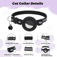 thumbnail image 2 of Pack de 3 collares de gato, collar de gato con cierre de seguridad en 3/8 y quot; Ancho, cinta reflectante y mascota para gatos y perros (3 colores) Feliz Sencillez, 2 of 5